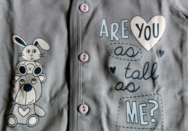 Totsbury "Big Bear & Bunny"  Baby Co-Ord Set - 0-3 Month
