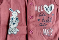 Totsbury "Big Bear & Bunny"  Baby Co-Ord Set - 0-3 Month