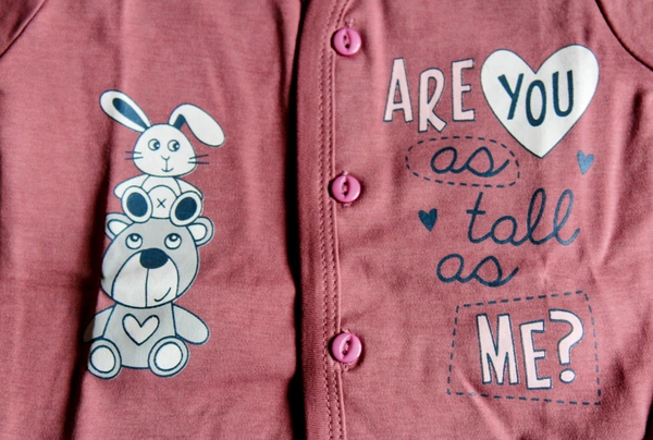 Totsbury "Big Bear & Bunny"  Baby Co-Ord Set - 0-3 Month