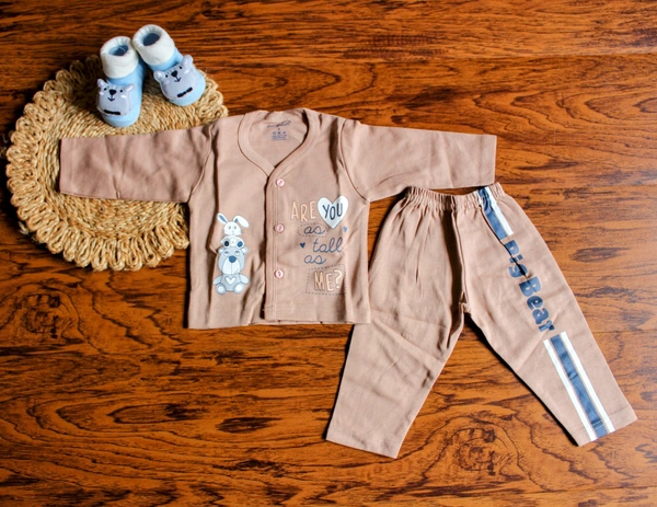 Totsbury "Big Bear & Bunny"  Baby Co-Ord Set - 0-3 Month