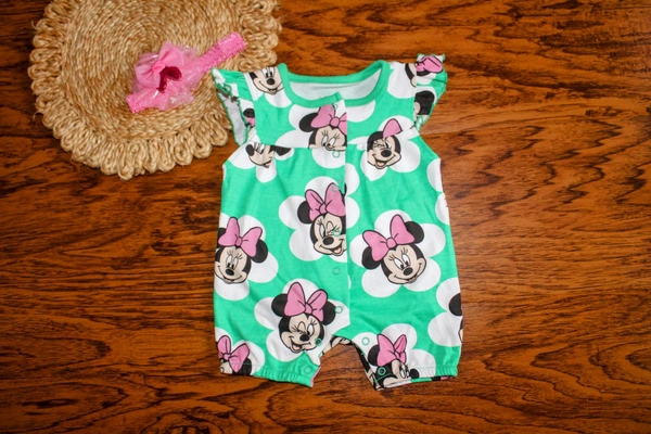 Disney Minnie Mouse Baby Girl Romper  - Preemie, Minnie Mouse