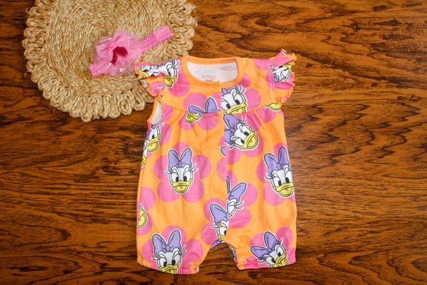 Disney Daisy Duck Baby Girl Romper - Preemie, Disney Daisy Duck