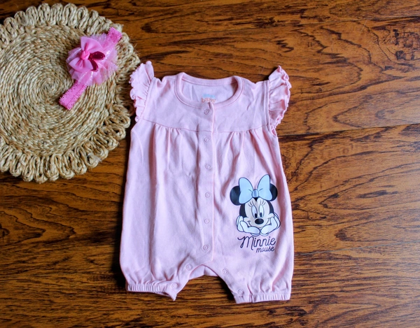  Minnie’s Pink Paradise Romper Set - Newborn, Minnie’s Pink Paradise