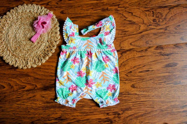  Floral Charm Romper - Newborn, Floral Charm