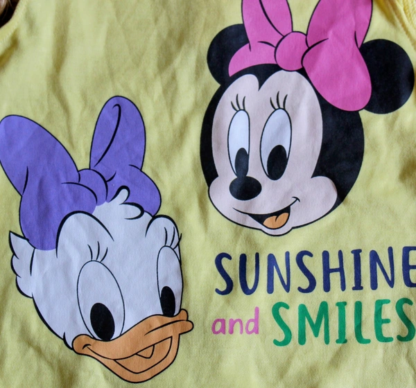  Mickey & Minnie Sunshine Romper - 0-3 Month, Mickey & Minnie Sunshine
