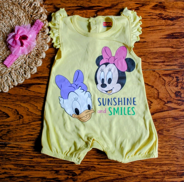 Mickey & Minnie Sunshine Romper - 3-6 Month, Mickey & Minnie Sunshine