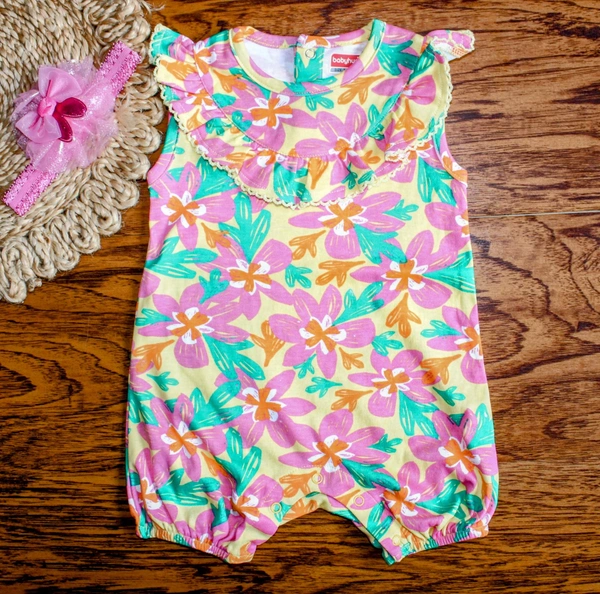 Floral Charm Romper - 3-6 Month, Floral Charm