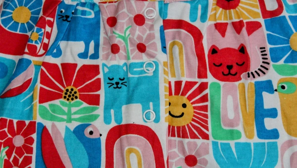  Babyhug Colorful Printed Baby Romper  - 6-9 Month, Babyhug Colorful Printed Baby Romper