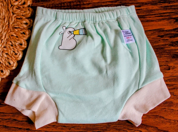 Super Bottoms Infant  Pure Cotton Potty Training Padded Semi Water Proof Pull Up Pants - 3 year