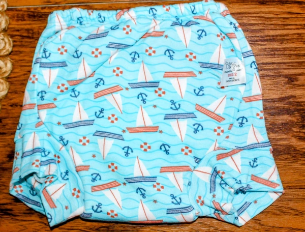 Super Bottoms Infant  Pure Cotton Potty Training Padded Semi Water Proof Pull Up Pants - 1 year