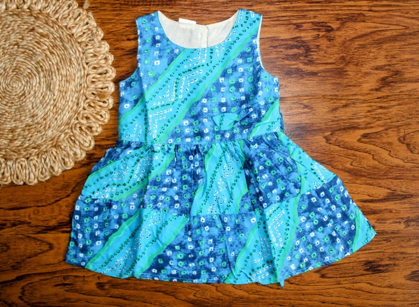 Azure Blossom Frock - 18-24 Month