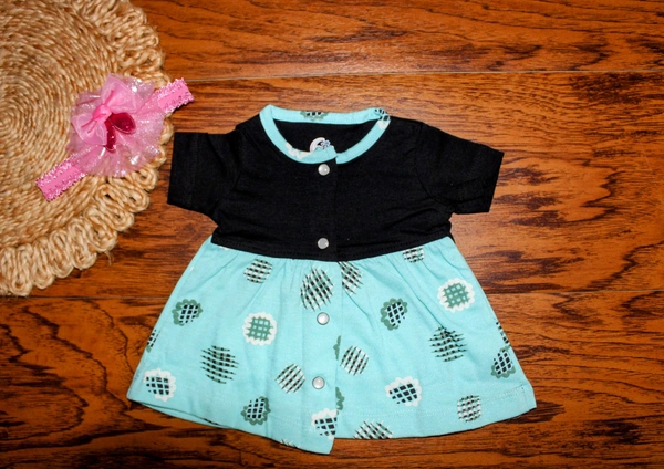 Bright Bloom Baby Frock  - 0-3 Month