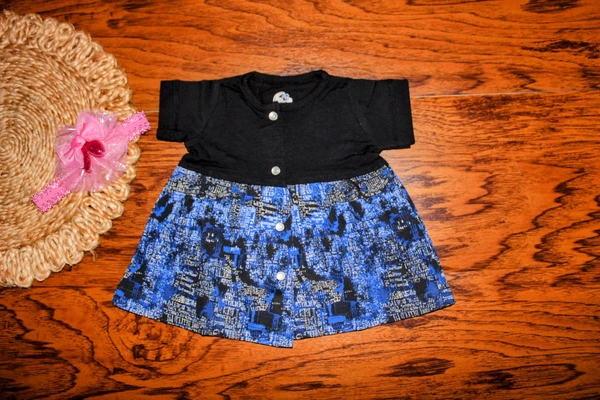 Bright Bloom Baby Frock  - 0-3 Month