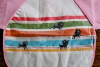 Long-Sleeve Waterproof Baby Bib – Pink Kitty Parade - 18-36 Month