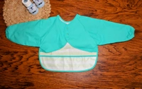  Long-Sleeve Waterproof Baby Bib – yellow Kitty Parade - 6-24 Month