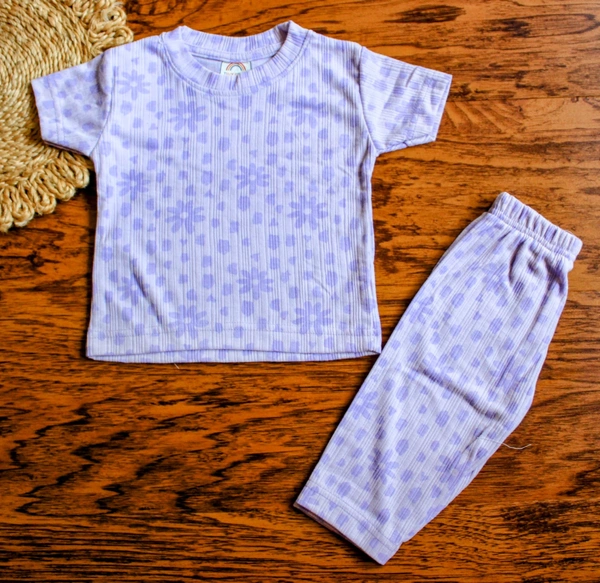 Lilac Petal Co-ord Set - 12 Month