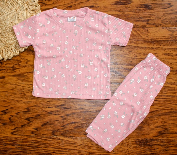Blossom Breeze Pink Co-ord Set - 12 Month