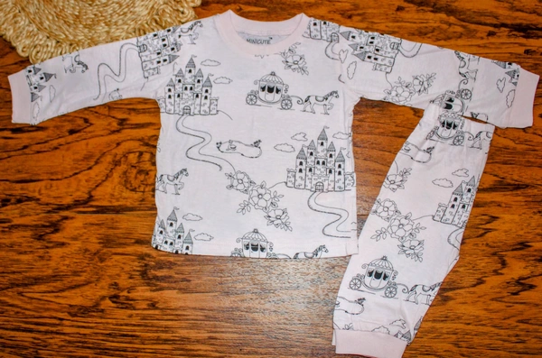 Enchanted Castle Co-Ord Pajama Set - 3-6 Month