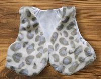Minty Tulle Princess Dress with Snow Leopard Vest - 1-2 year