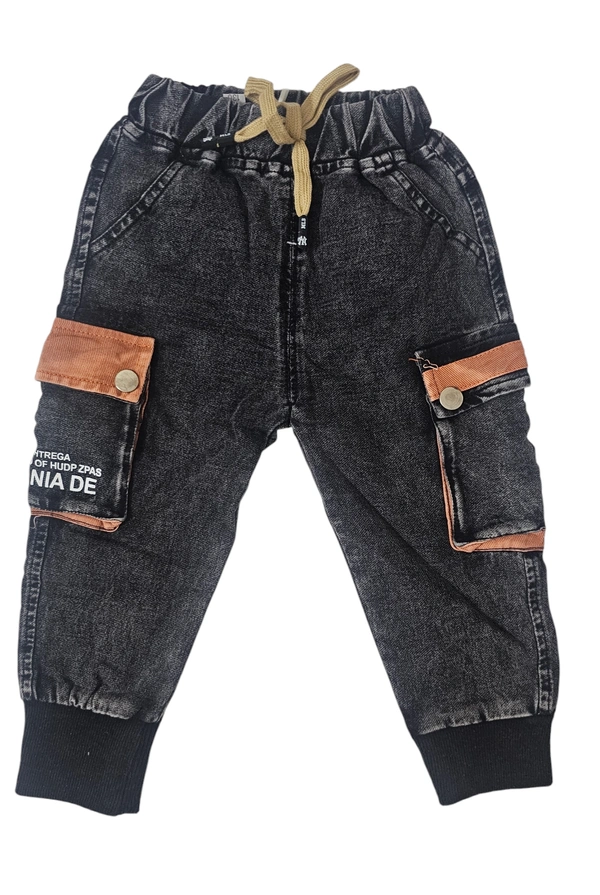 Rugged Adventurer Black Cargo Joggers - 5-6 year