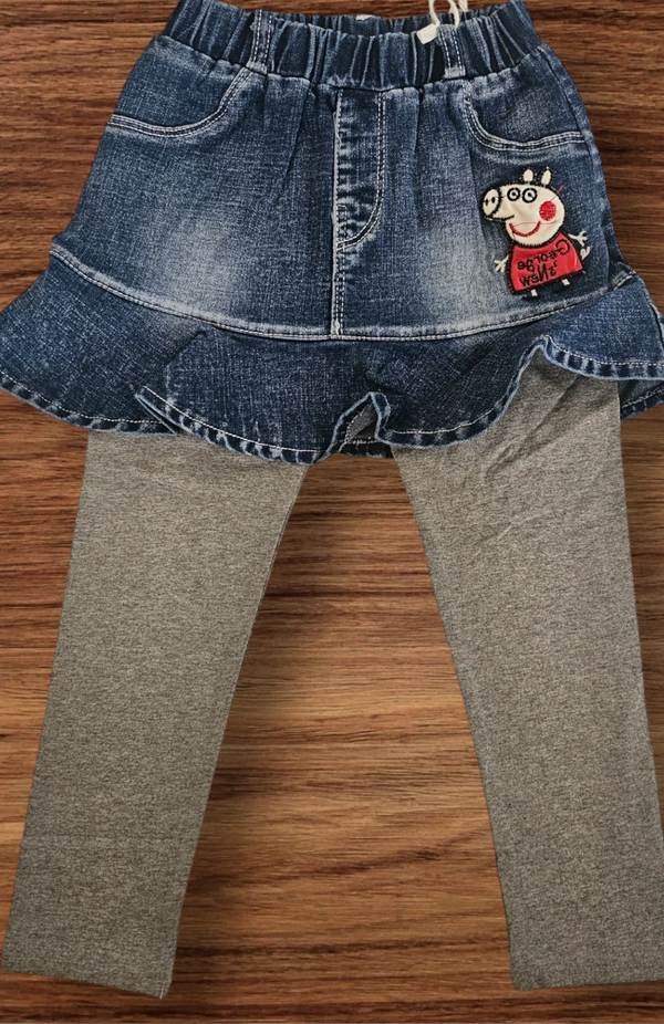  Bowtiful Baby Denim Romper - 5-6 year