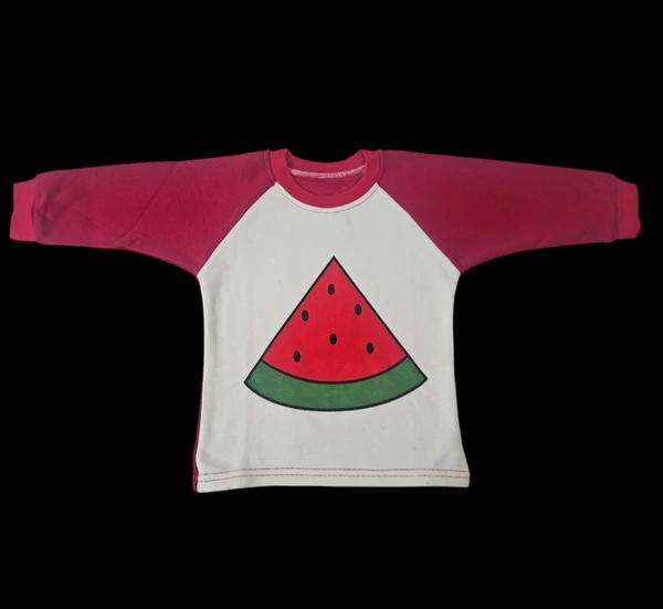Printed Sweatshirts  - Red, 12 Month