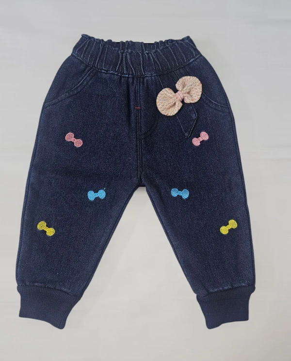  Bowtiful Denim Bottoms - 4-5 year