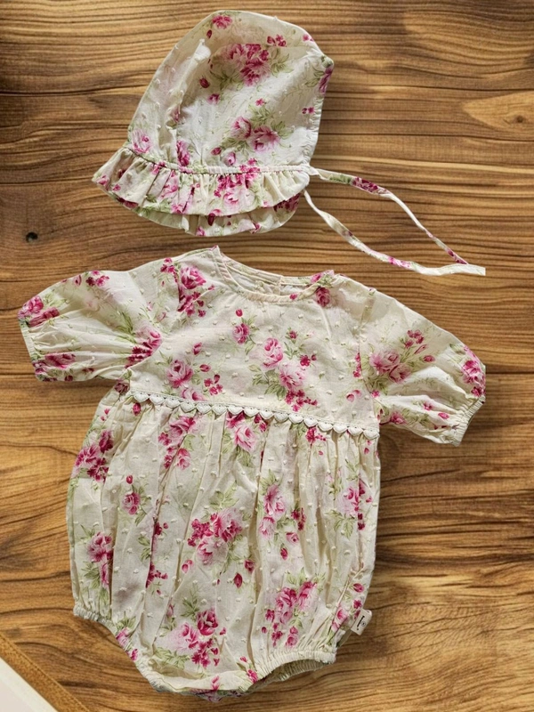 Floral Romper - Portafino, 6-9 Month
