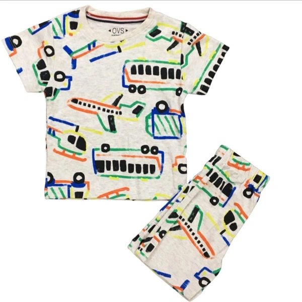 Transportation Adventure Kids Co-ord Set - 9-12 Month