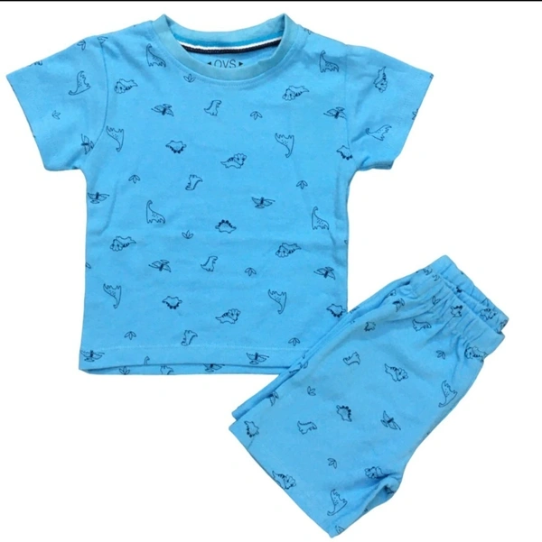 Blue Dino Adventure Kids Co-ord Set - 6-9 Month