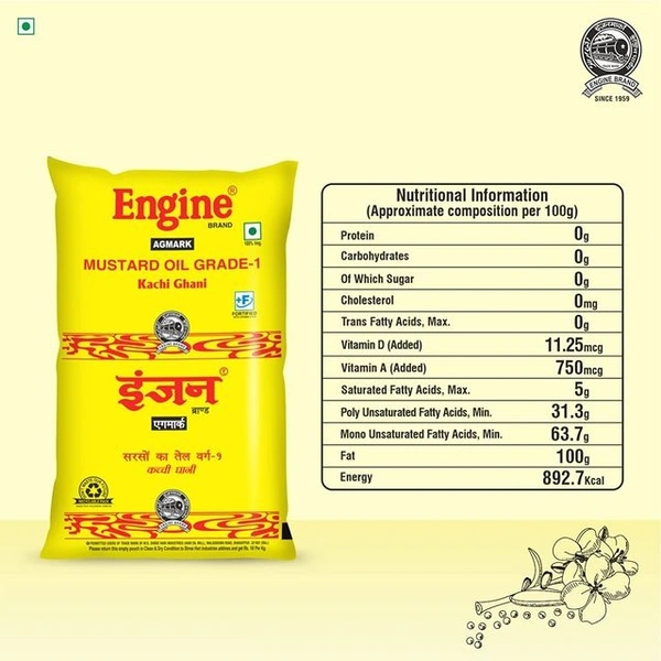 Engine Mustard Oil - 1Ltr