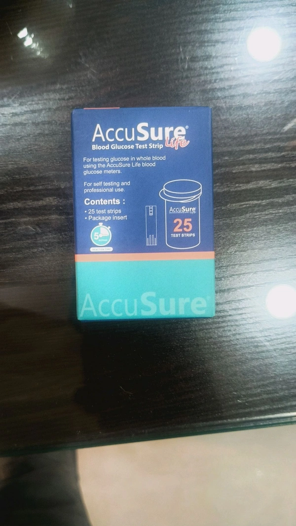 Accusure Blood Glucose Test Strips  - Blue