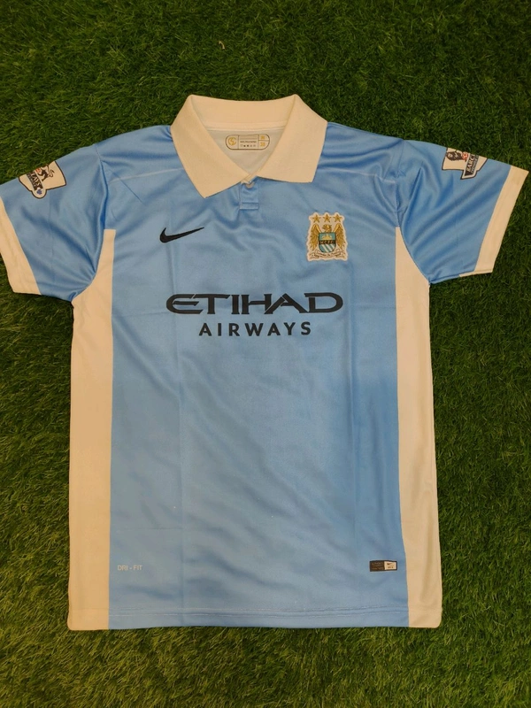 Kun Aguero Manchester City Collar Embroidery  - L