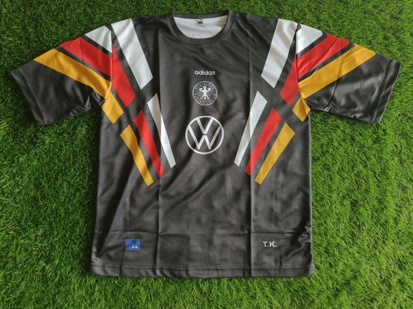 Beckenbauer Germany Balck Five Sleeve Jersey - L