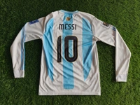 Argentina World Cup 2022 Lionel Messi Full Sleeve V-neck Embroidery  - S