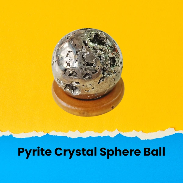 Pyrite Sparking Cluster Sphere Ball - 150-200gm