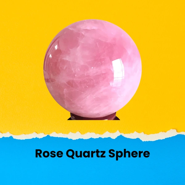 Rose Quartz Sphere/Ball - 500gm