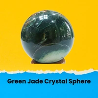Green Jade Crystal Sphere (Luck & Fortune) - 500gm
