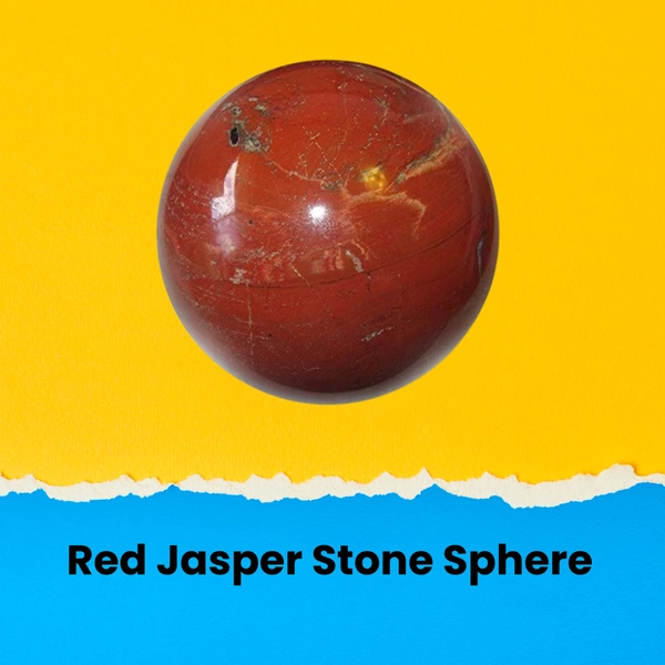 Buy Online Red Jasper Stone Sphere - 200gm