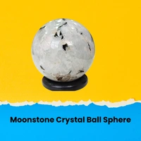 Moonstone Ball | Sphere Ball | Crystal Ball for Reiki & Crystal Healing Decorative Showpiece - 500gm