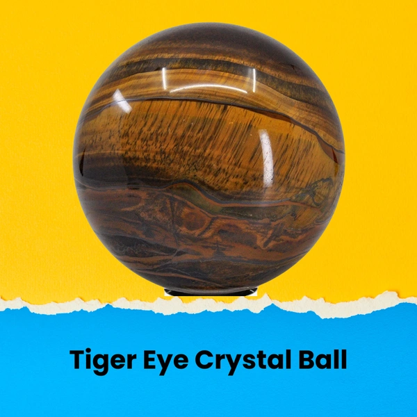 Tiger Eye Crystal Sphere (Confidence) - 200gm