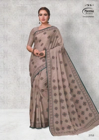 Meena Prints Wholesale 6 Meena cotton saree bundle (549/- per piece) - 5.50 MTRS + 90 CM BLOUSE, 6 COLORS
