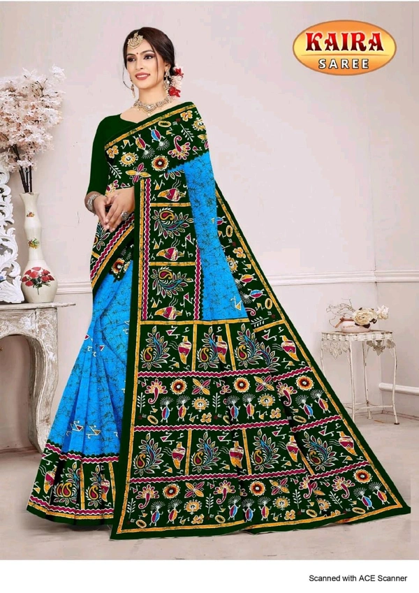 Name-Kaira, Cotton Saree - Saree 5.4m With blouse