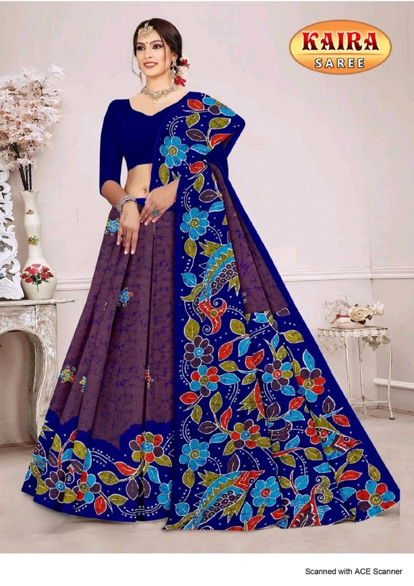 Batik Special Kaira, Cotton Saree - Tolopea, 5.3 Saree