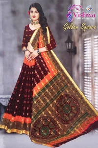 Whole Sale Bisket Butta Cotton Saree Bundle Set - 1 - 5.50 MTRS + 90 CM BLOUSE