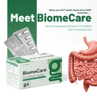 BiomeCare™ Probiotic Capsules | Gut Health & Vitamin C - 10 *10 Strips Per Box ( 100 Capsules )