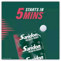 BAYER PHARMACEUTICALS PVT LTD Saridon Head & Body - 10 Tablets