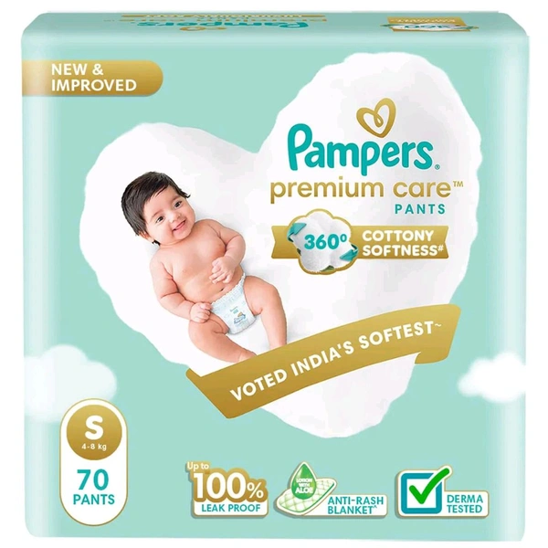 PROCTER & GAMBLE HYGIENE AND HEALTH CARE LTD Pampers Premium Care Diaper Pants  - Small