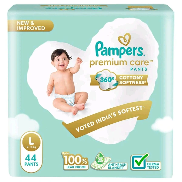 PROCTER & GAMBLE HYGIENE AND HEALTH CARE LTD Pampers Premium Care Diaper Pants  - Large
