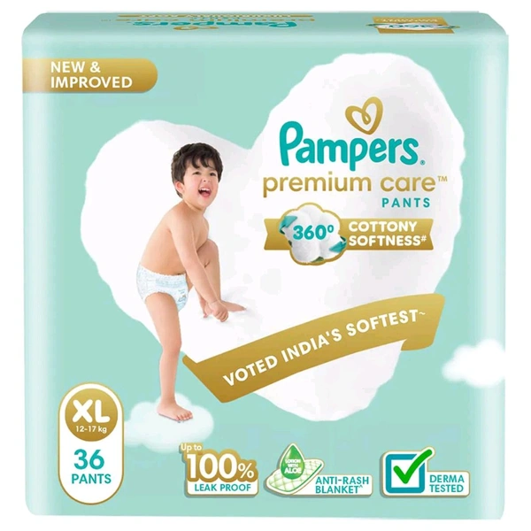 PROCTER & GAMBLE HYGIENE AND HEALTH CARE LTD Pampers Premium Care Diaper Pants  - XL